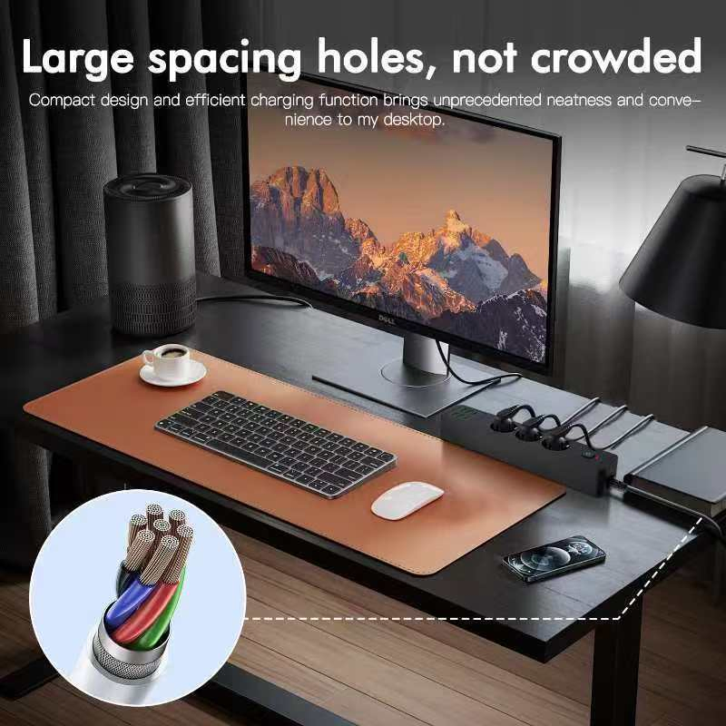 EU Plug 3AC Fast Charge USB &amp; Type-C Power Strip