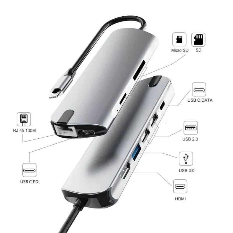 8-in-1 USB-C Docking Station