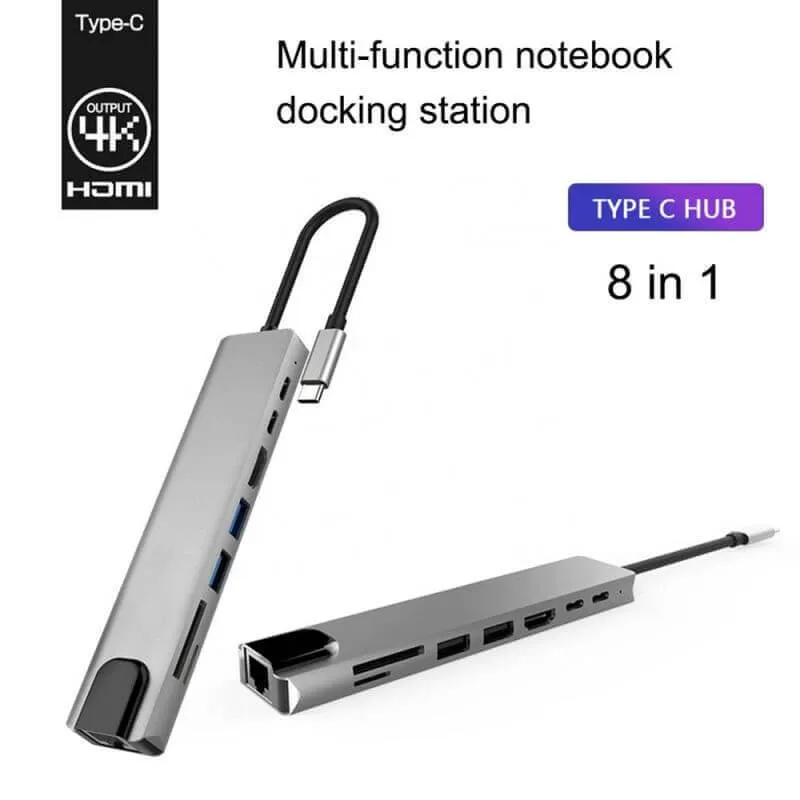 8-in-1 USB-C Docking Station View 3
