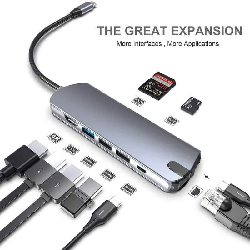 8-in-1 USB-C Docking Station