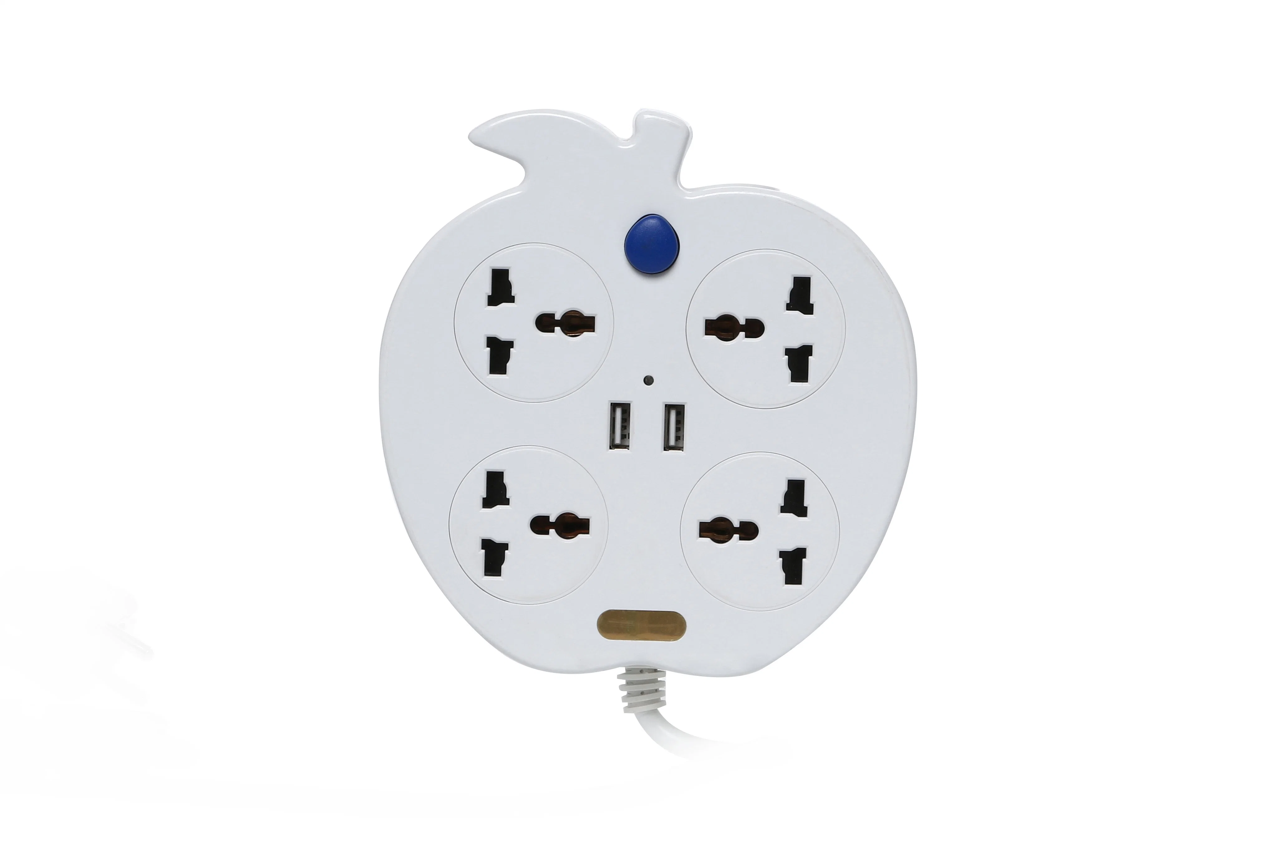 Multi 4 Outlets Power Strip with USB Apple Design
