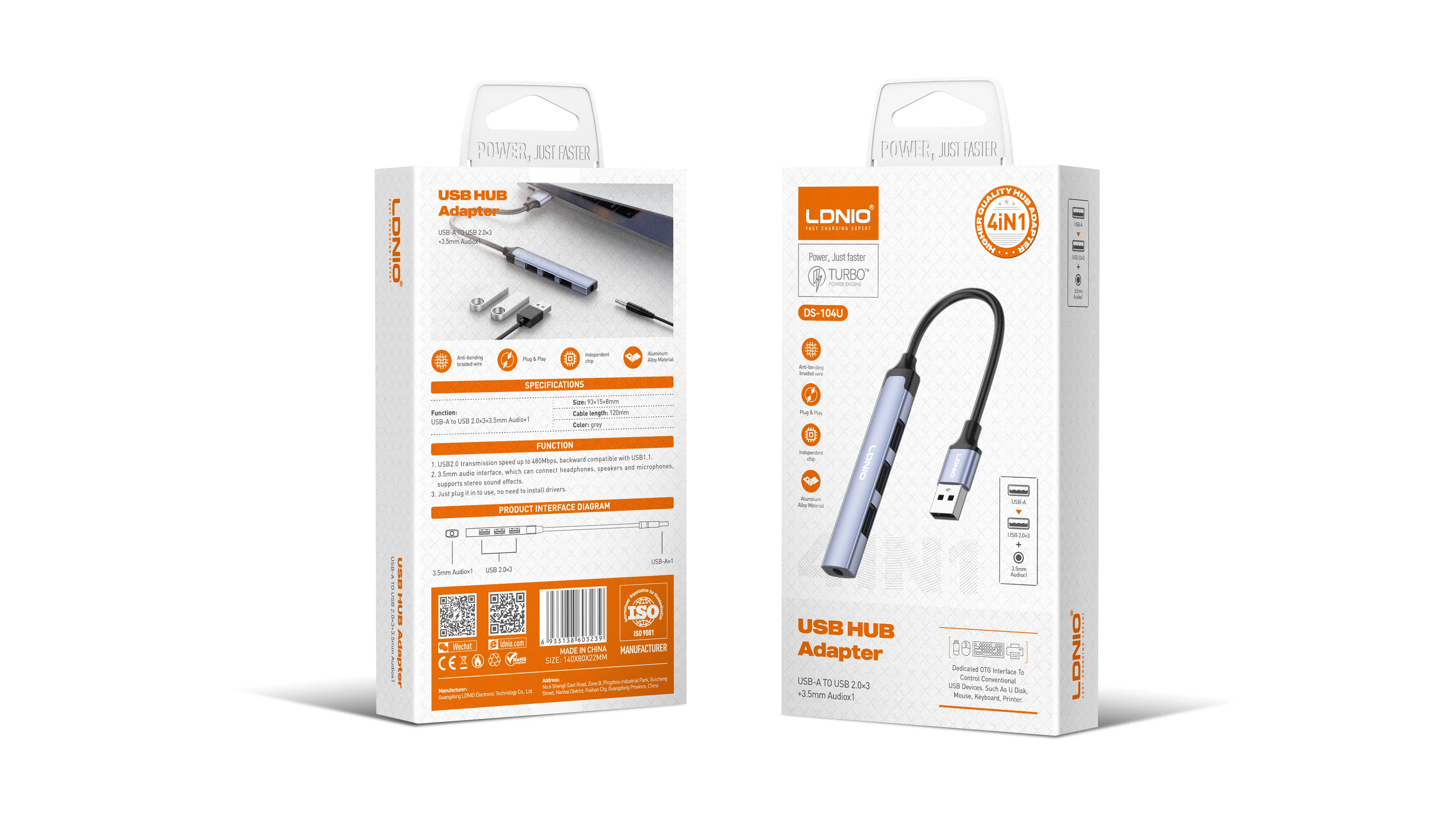 Ldnio Ds-104u OEM/ODM Supported Docking Station Hub for All Major Operating Systems