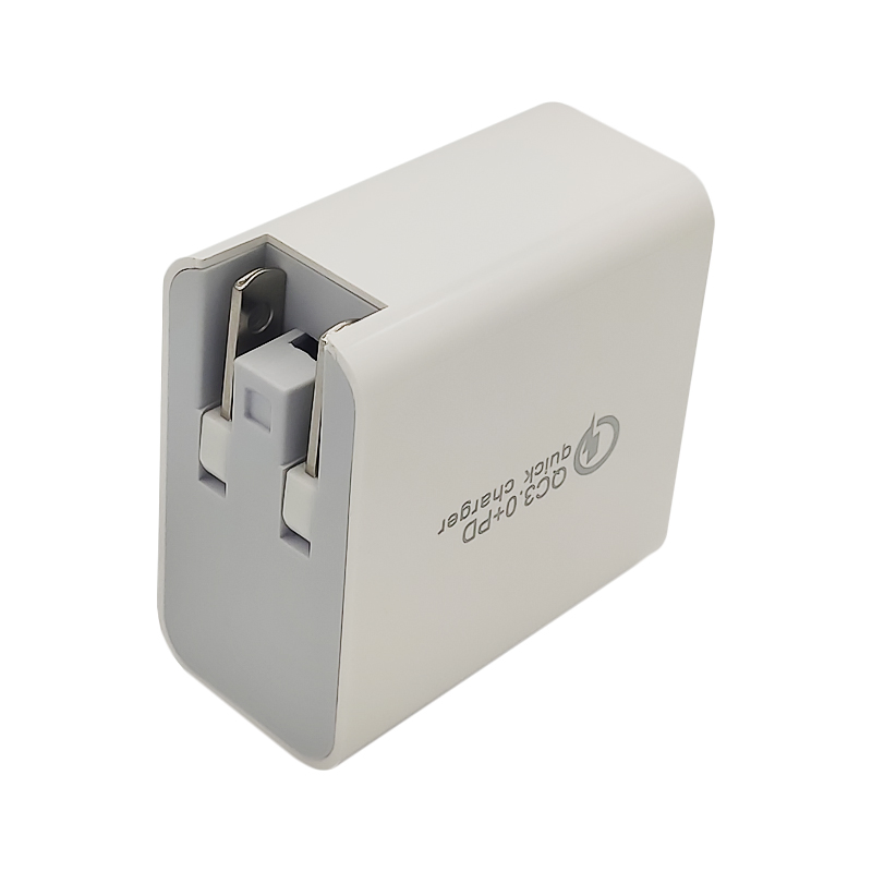 High quality multifunction folding Gan 30W PD and QC3.0 wall charger PD plug adapter for smart Phone