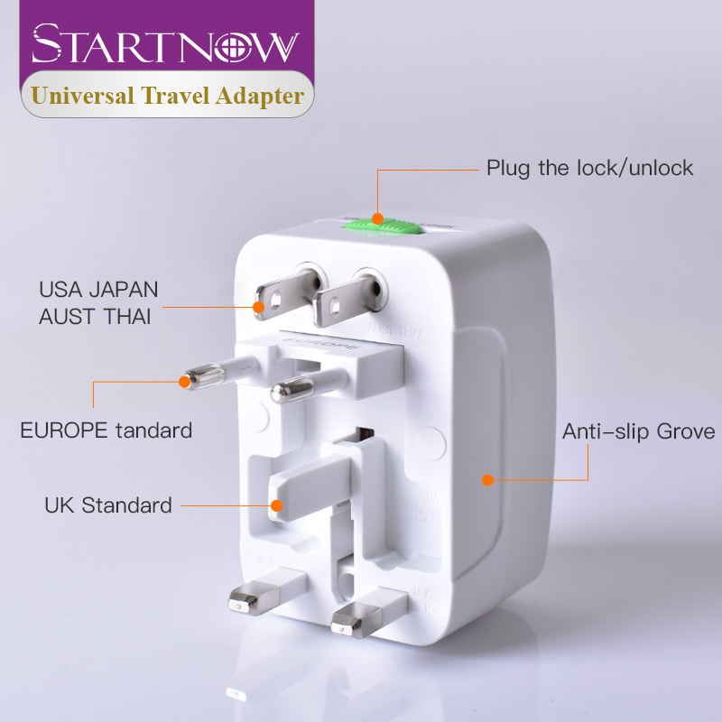 Startnow All in One Universal Travel Adapter International Electric Plug Socket