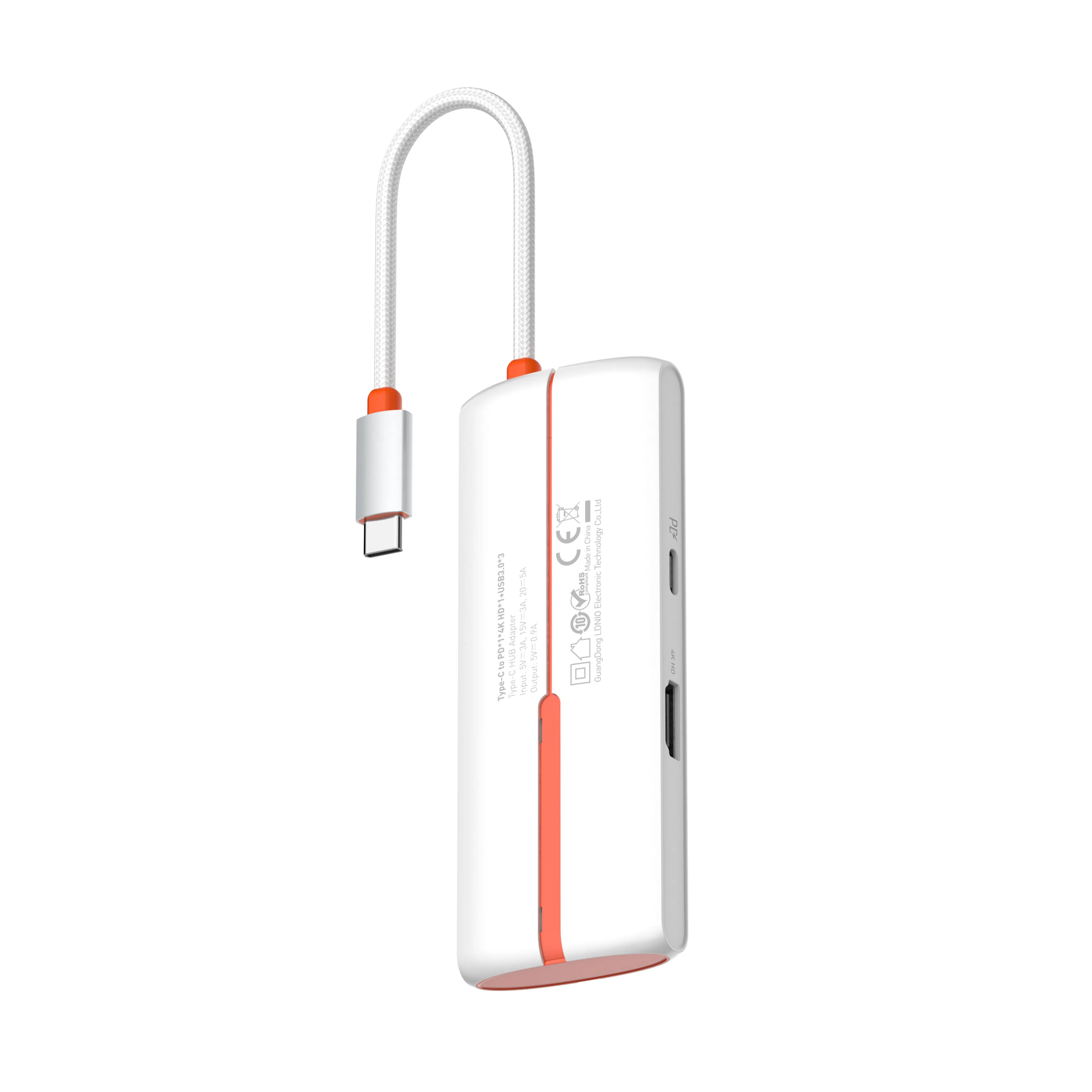Ldnio Ds-25h Type-C to Pd*1+HDMI*1+USB3.0*3 4K HD High Speed Data Transmissin Hub