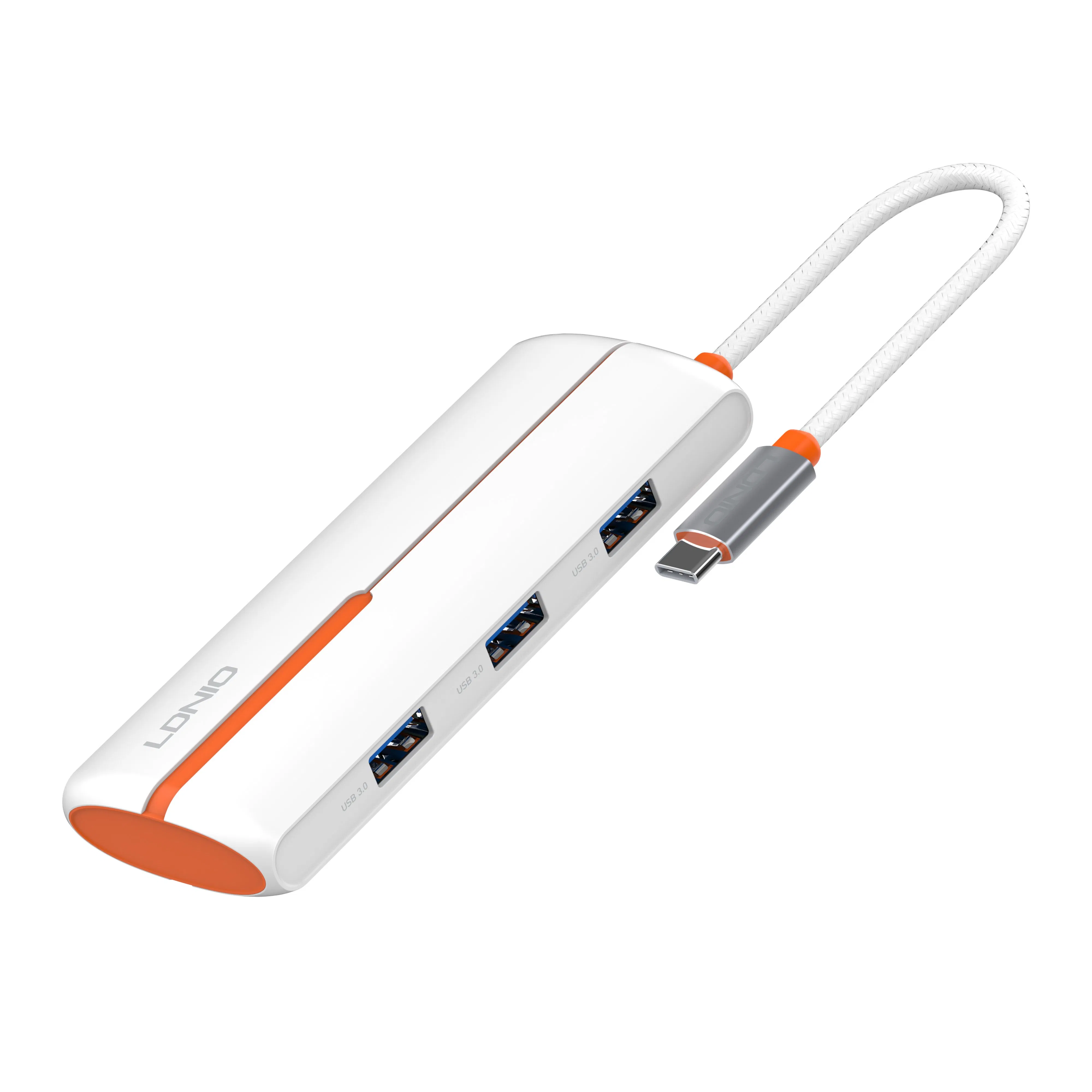 Ldnio Ds-25u Type-C to Pd*1+USB3.0*4 100W Super Fast Charging Adapter Multifunction USB 3.0 Hub