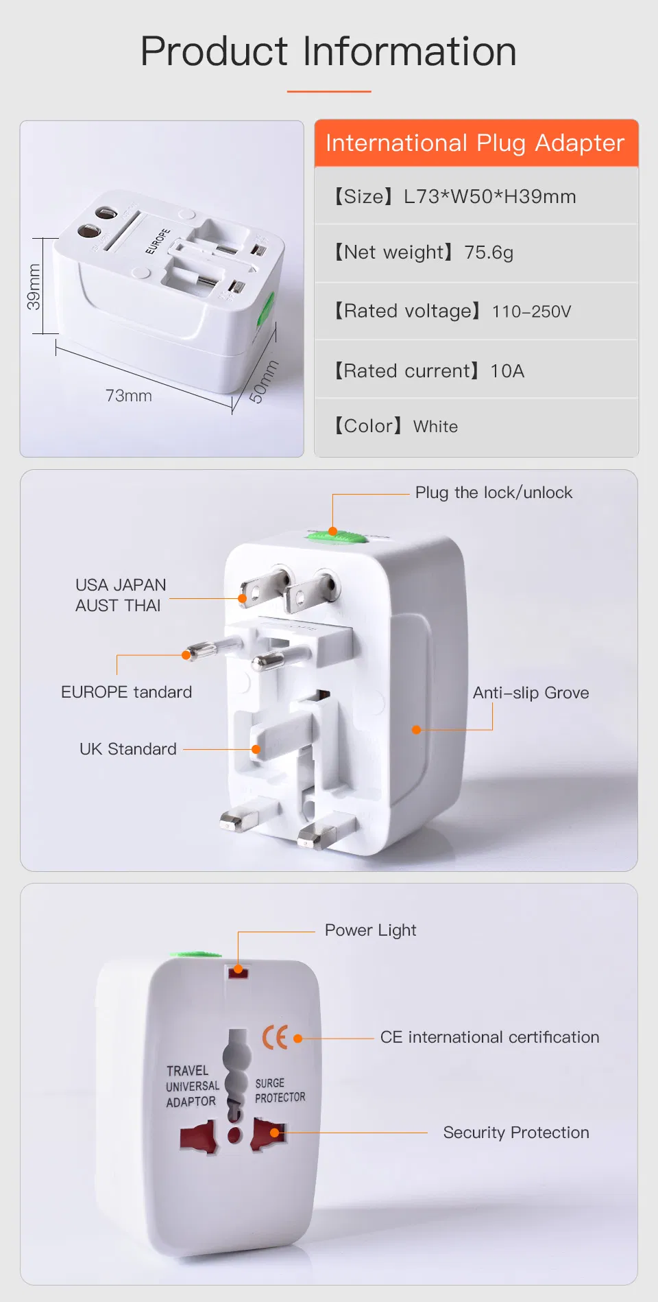 Universal Travel Adapter View 2