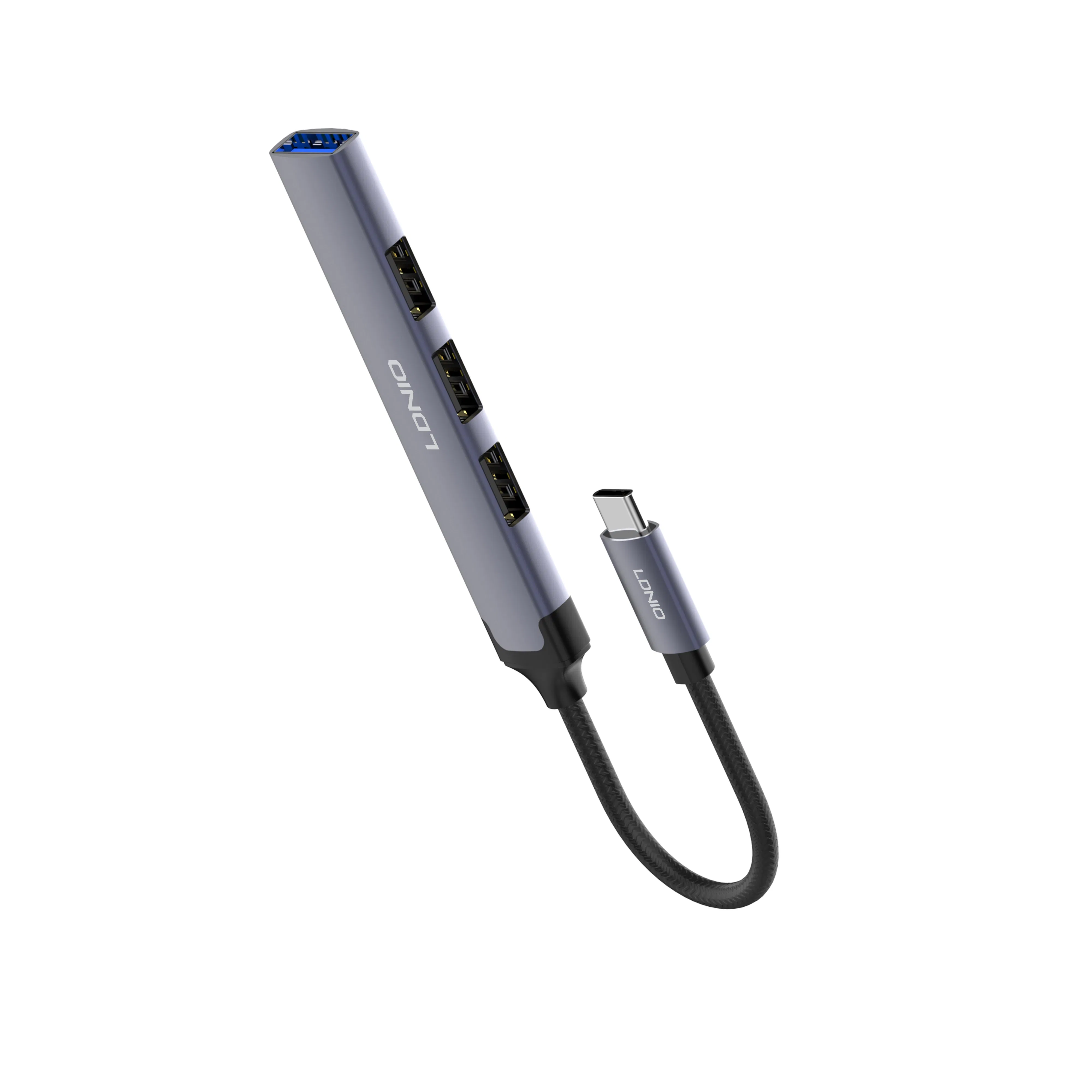 Ldnio Ds-34u Type-C to USB3.0*1+USB2.0*3 Mobile Phone Charging Adapter 5gbps High Speed Data Transmission Hub