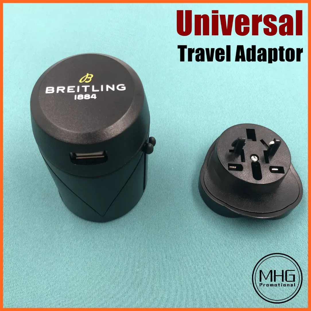 Universal World Travel Plug Adapter with USB