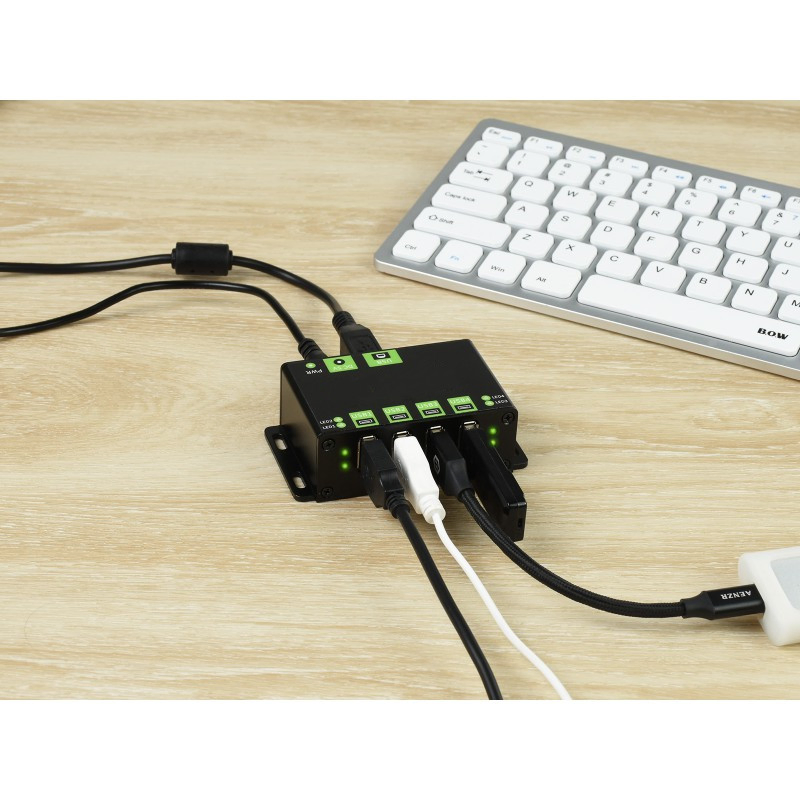 Industrial Grade USB Hub, Extending 4X USB 2.0 Ports