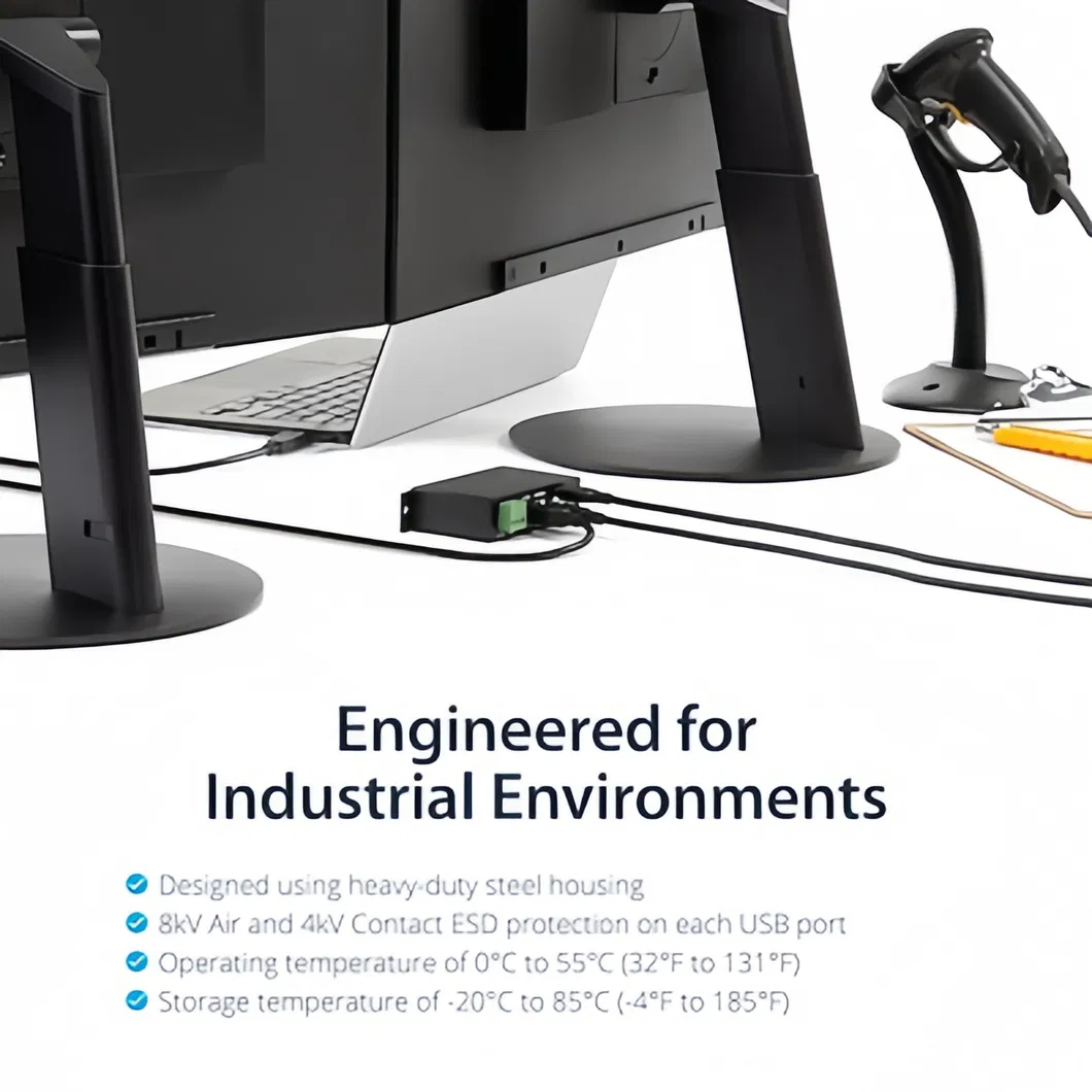 Industrial USB Hub Side View