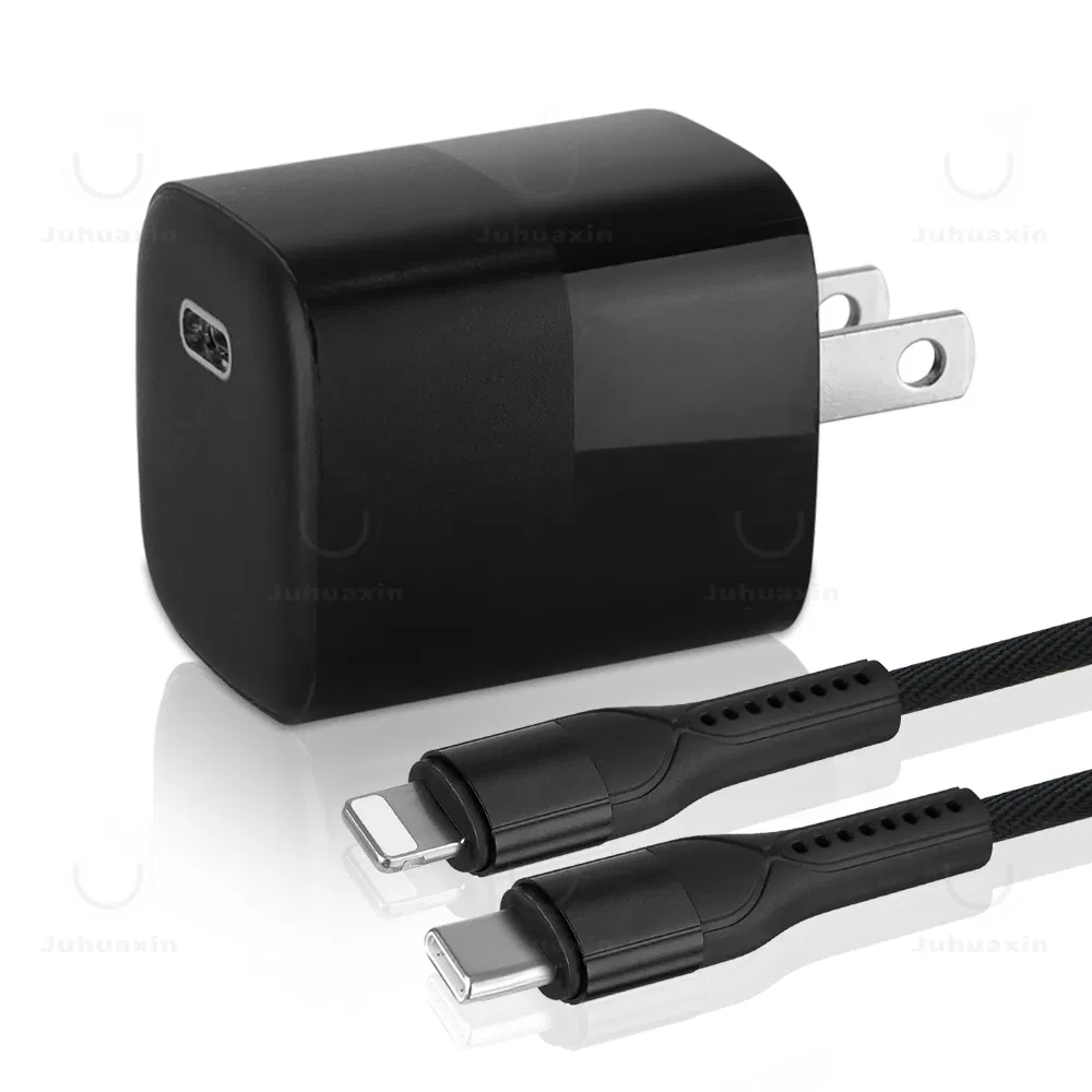 Juhuaxin OEM Customized Us Plug Cargadores Ju-Pr05 GaN 20W Original Mobile Phone Travel Wall Fast Charger Safe and Reliable USB Charger