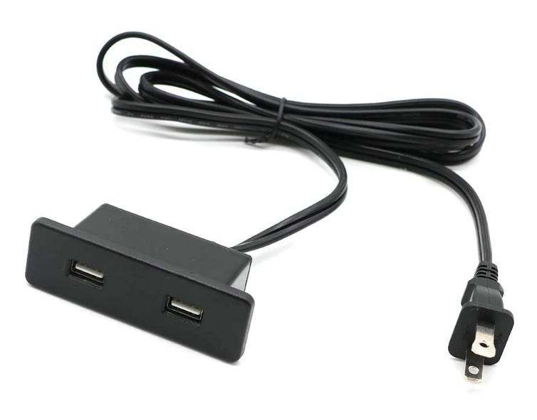 Recessed USB Power Strip with Power Supply