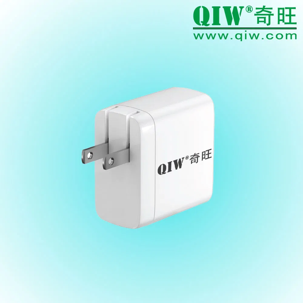 65W Wall Pd Charger GaN PPS USB C Fast Charger for Laptop Tablet Mobile Phone USB-C Charger USA Japan Canada Taiwan Foldable Folding Plug with ETL PSE Bsmi FCC