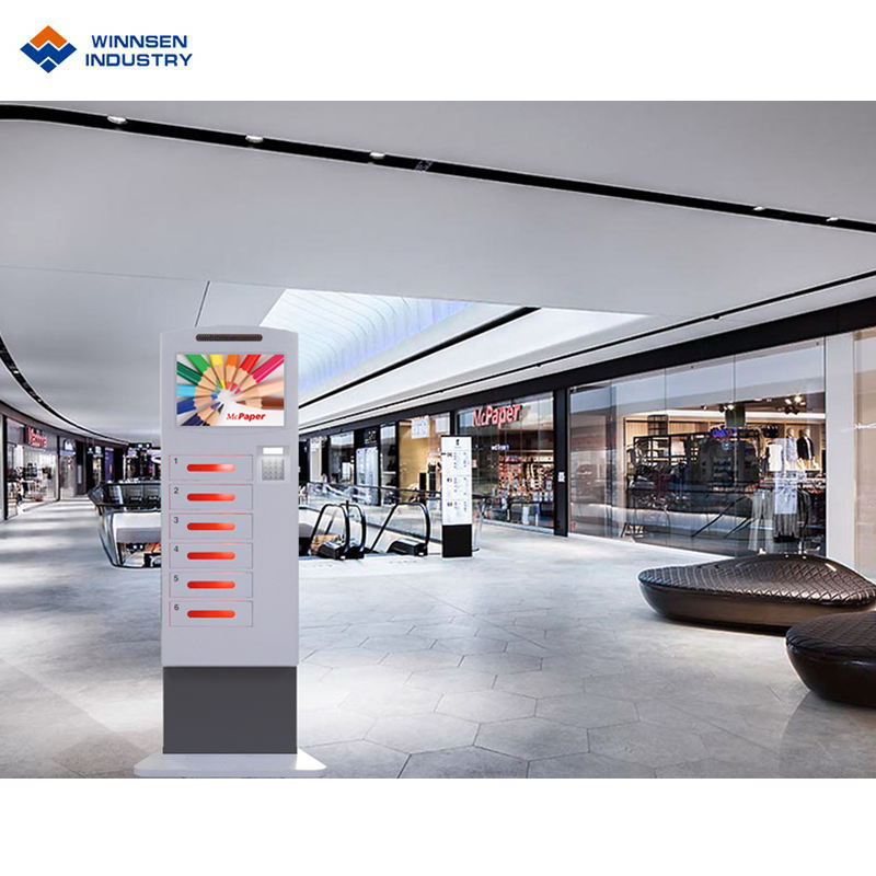 Logo/Brand Customized Multi Cell Phone Charging Station with Touch Screen