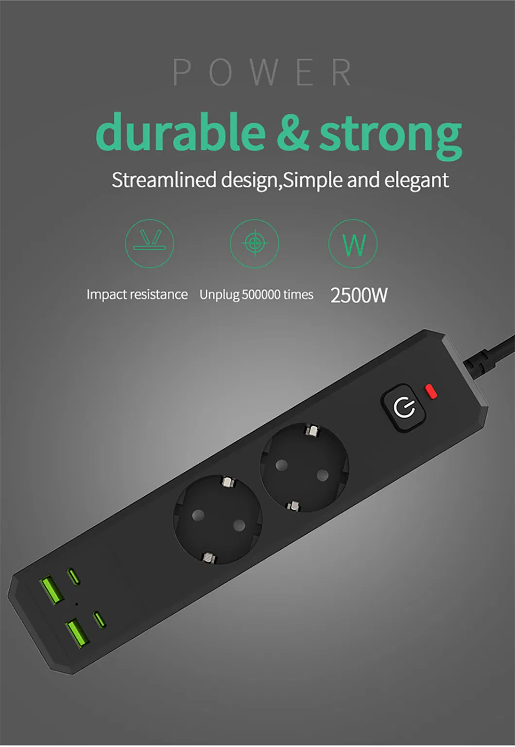 Smart EU Socket Power Strip