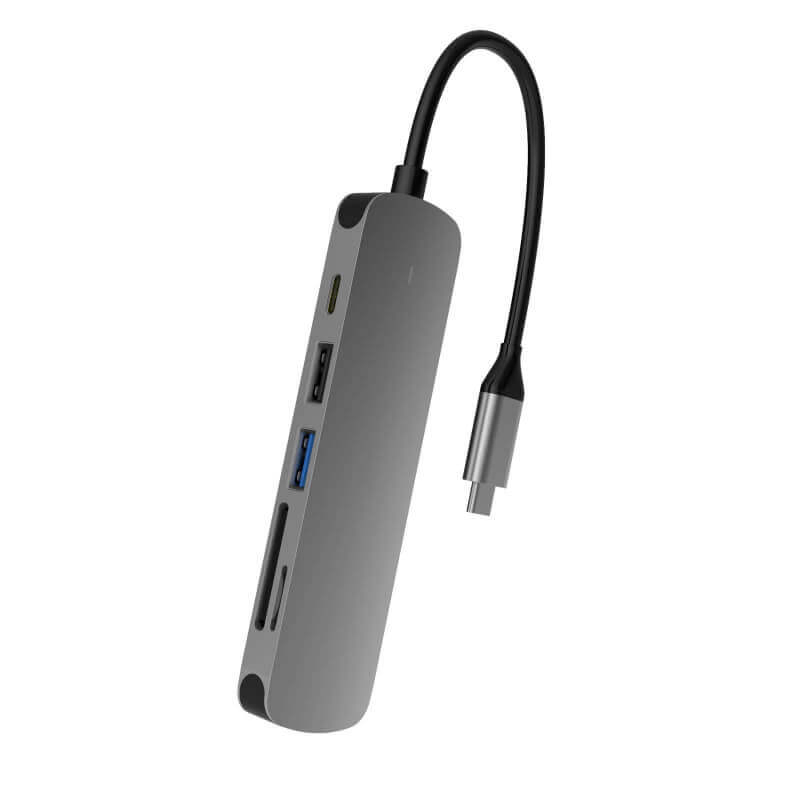 Multi-Brand USB-C Docking Station: 60W Pd, HDMI/SD/TF, Dual Monitor Computer Accessories