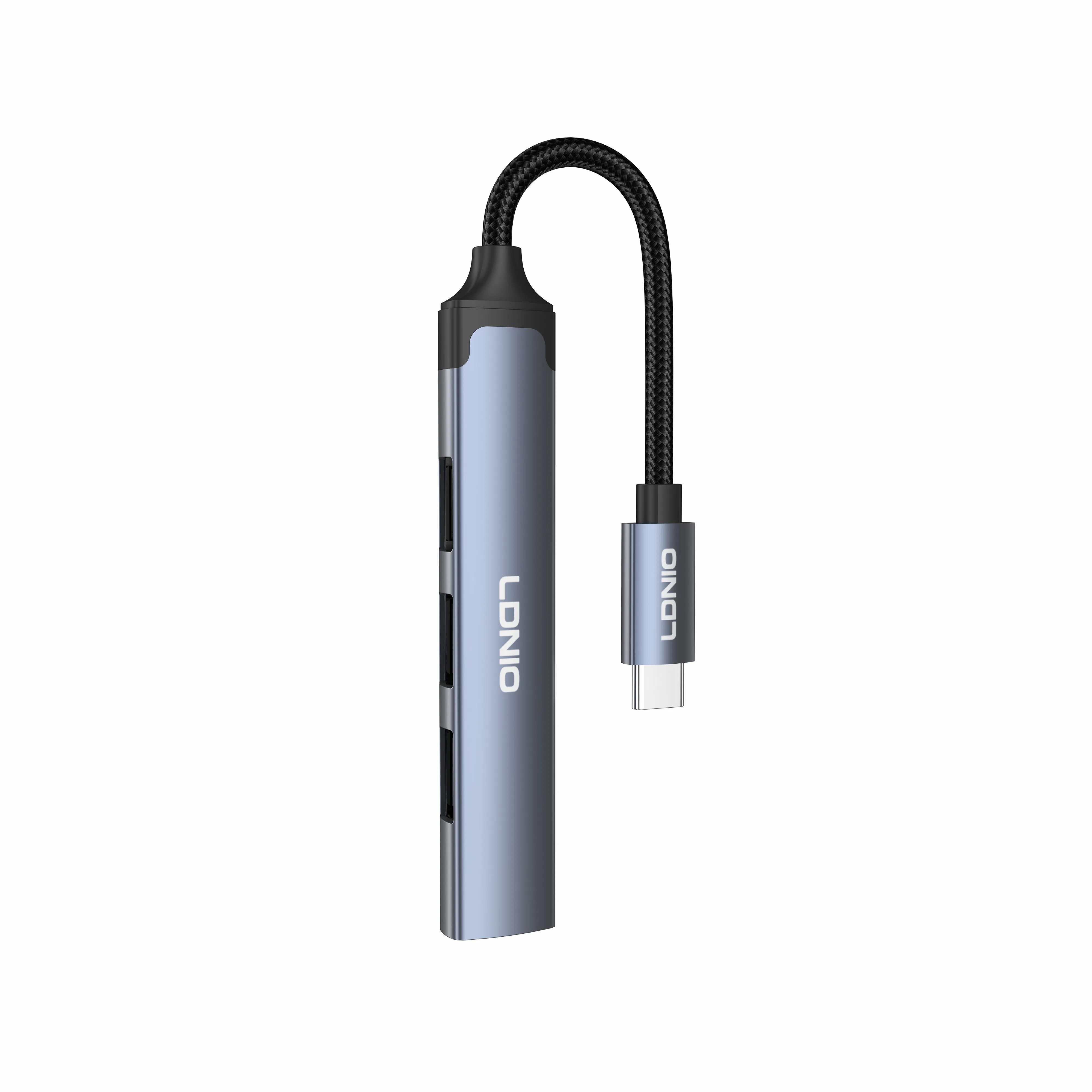 Ldnio Ds-104c Type-C to USB*3+3.5mm Audio USB2.0 Data Transmission Hub