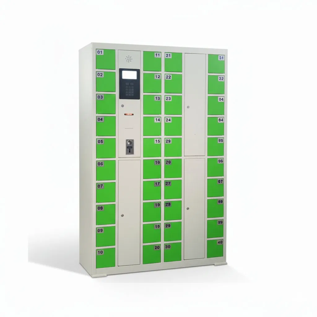 Public Places Cell Phone Smart Locker Smart Phone Charging Locker with Credit Card/Coin/Mobile Wallet Payment
