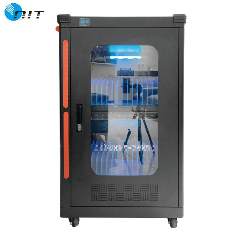 School Equipment Laptop Charging Cart UV Charging Cabinet Cart with Sanitizing Function