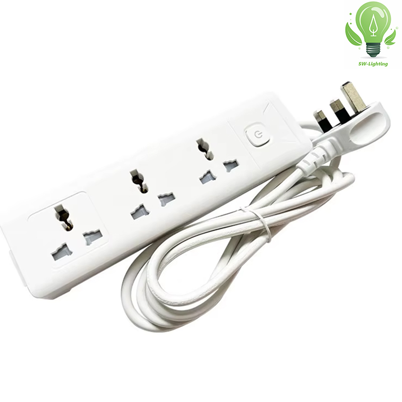 British Type 3 AC Outlets Power Strip with USB Type C Port