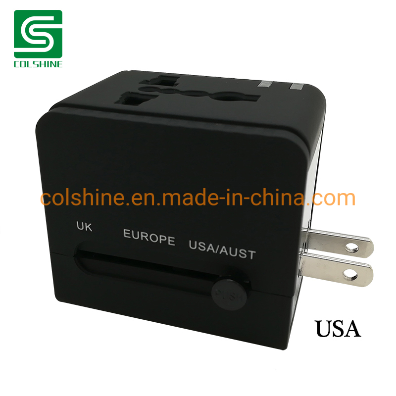 Portable Universal Travel Adapter USB Charger Electrical Plug Socket