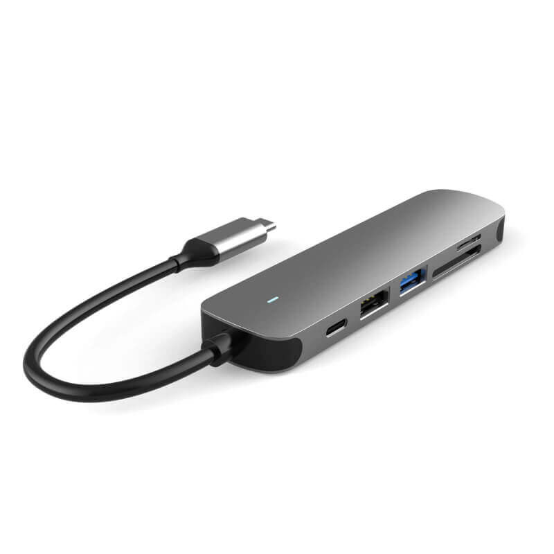 Multi-Brand USB-C Docking Station: 60W Pd, HDMI/SD/TF, Dual Monitor Computer Accessories