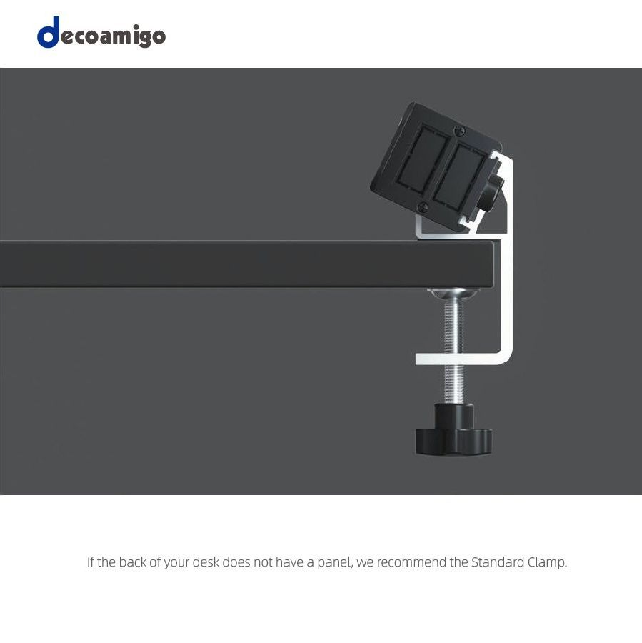 Decoamigo Desk Clamp Power Strip with USB-a and USB-C Ports