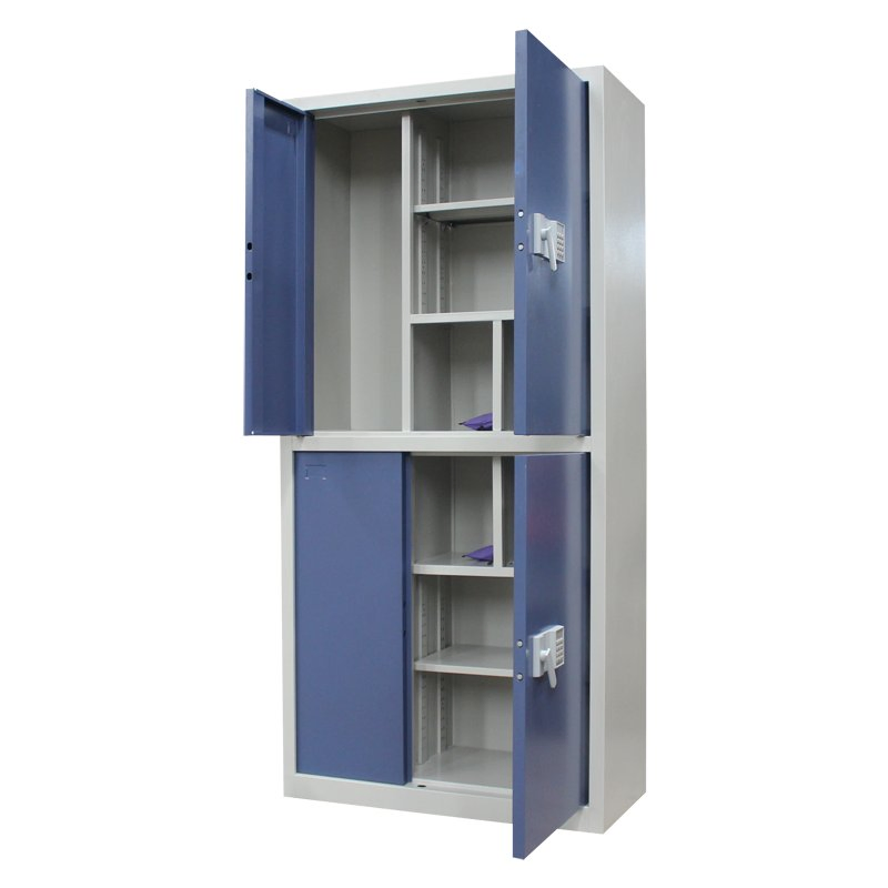 USB Single Open Iron Door Storage Carts Lock Mobile Laptop Cart Cell Phone Charging Cabinet