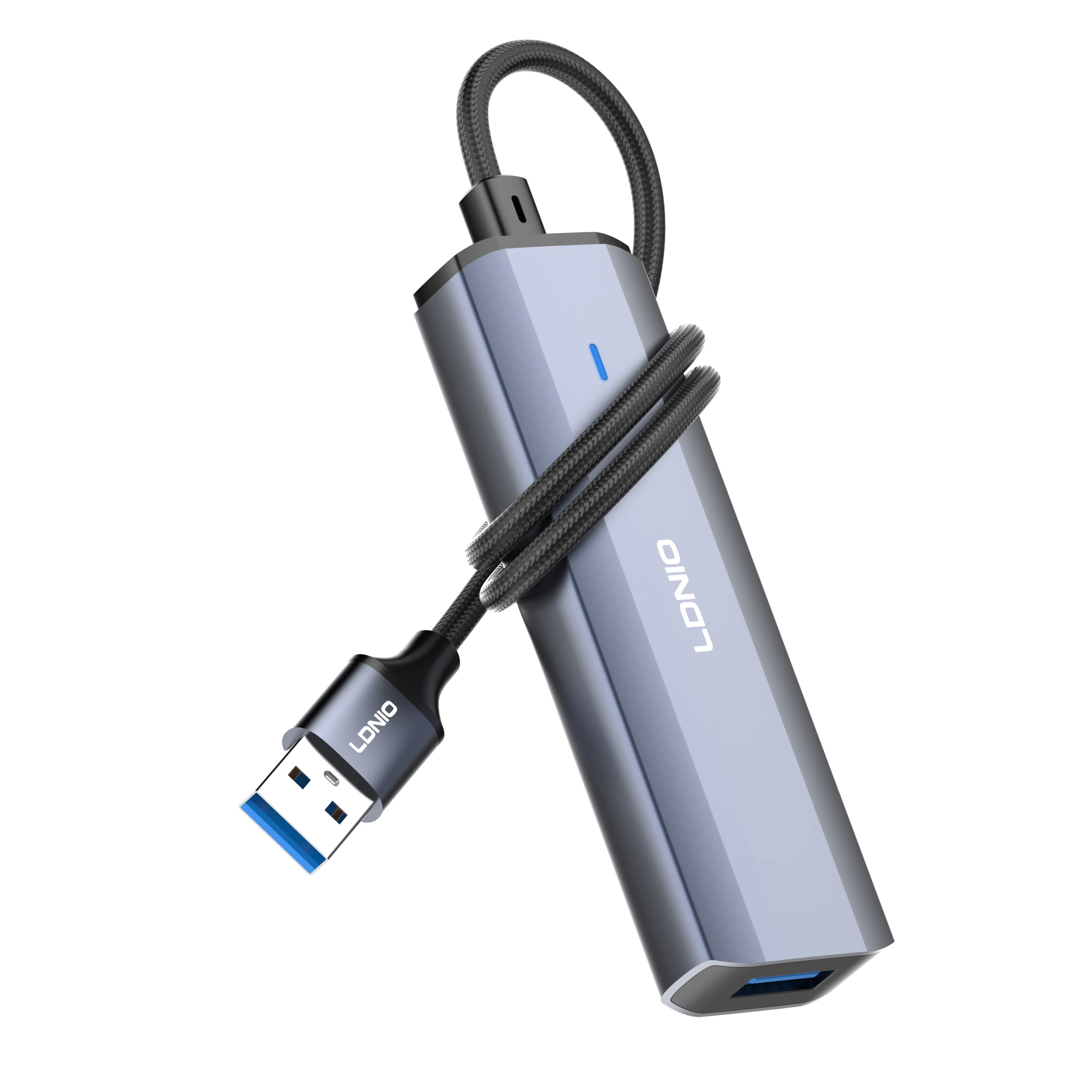 Ldnio Ds-114u-1.2m USB-a to USB-a*4 5gbps Data Transmission Docking Station Hub
