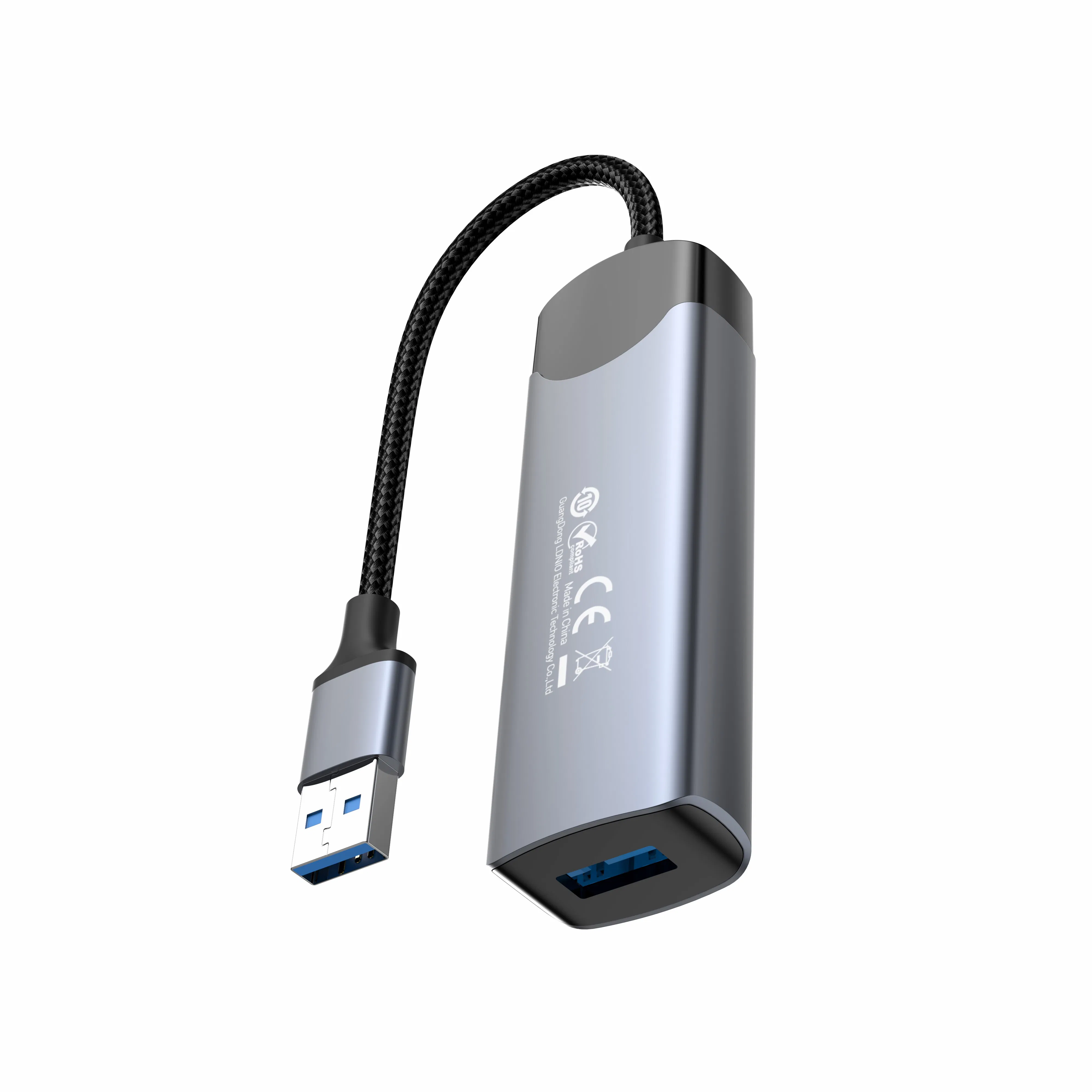 Ldnio Ds-134u USB-a to USB3.0*4 High Speed Data Transmission with 14cm Cable Docking Station Hub