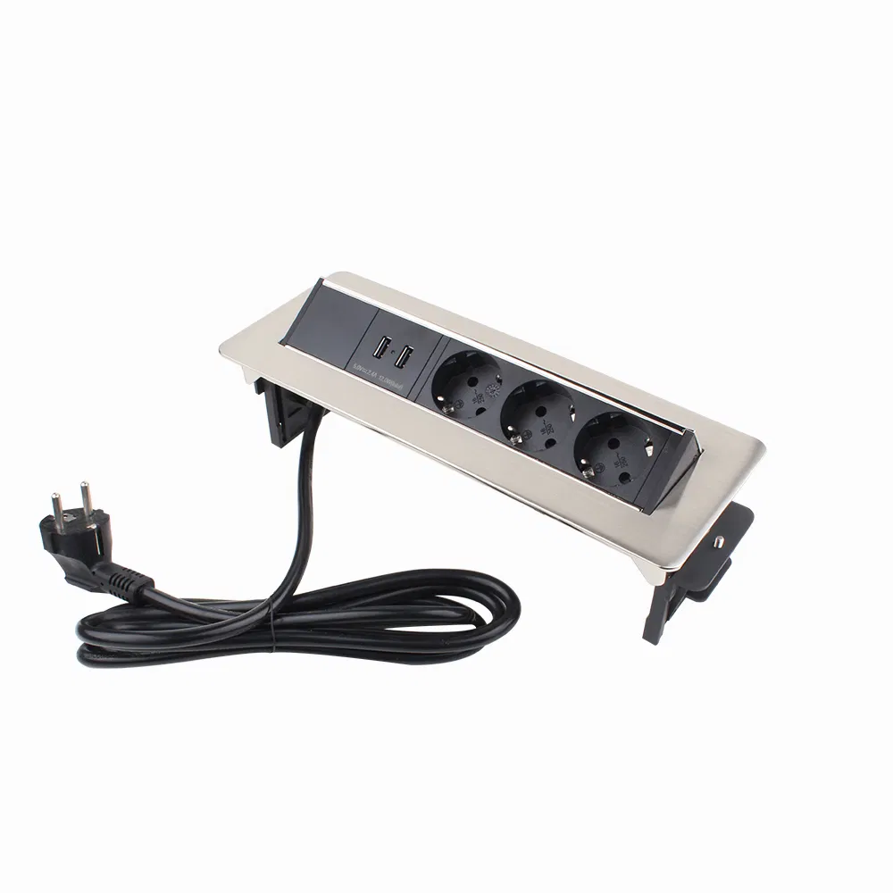 Retractable Table Power Strip with USB-C