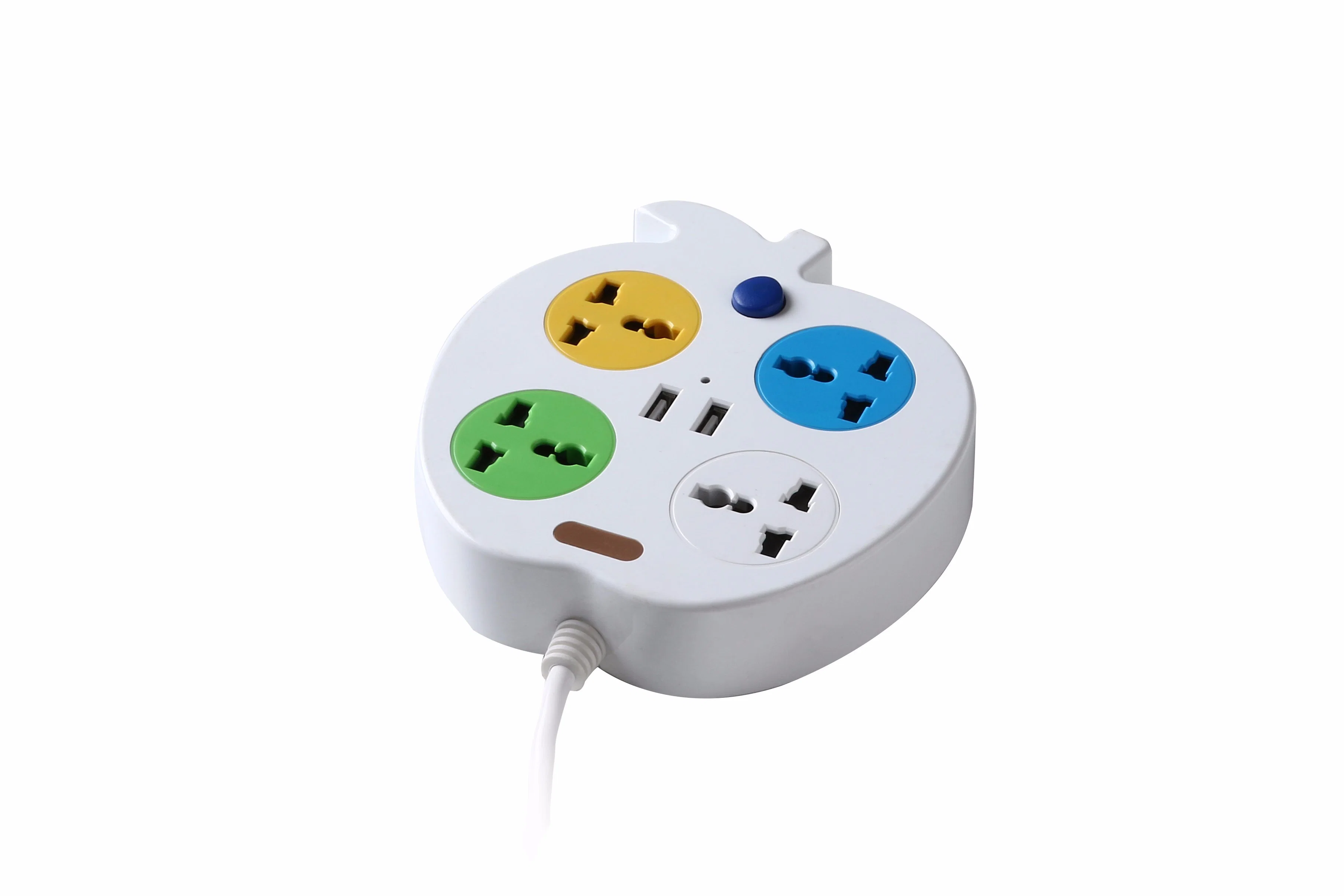 Multi 4 Outlets Power Strip with USB Apple Design