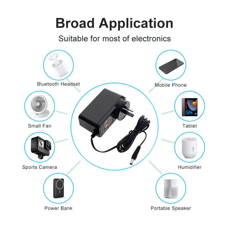 Universal Travel Power Supply Adapter for 18V AC and DC Devices