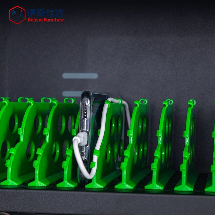 Durable Smart Multi Slot Mobile Phone Charging Locker with Indicator Lights Secure Storage Organizer for School Office Conference Room Public Use