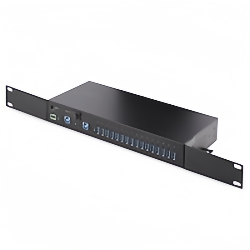 Custom 16-Port Industrial USB 3.0 Hub 5gbps, Metal, DIN/Surface/Rack Mountable