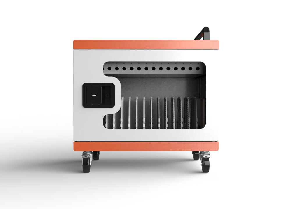 SPCC Cold Rolled Steel 16 Way AC Charging and Storage Trolley Cabinet for Mobile Cell Phones