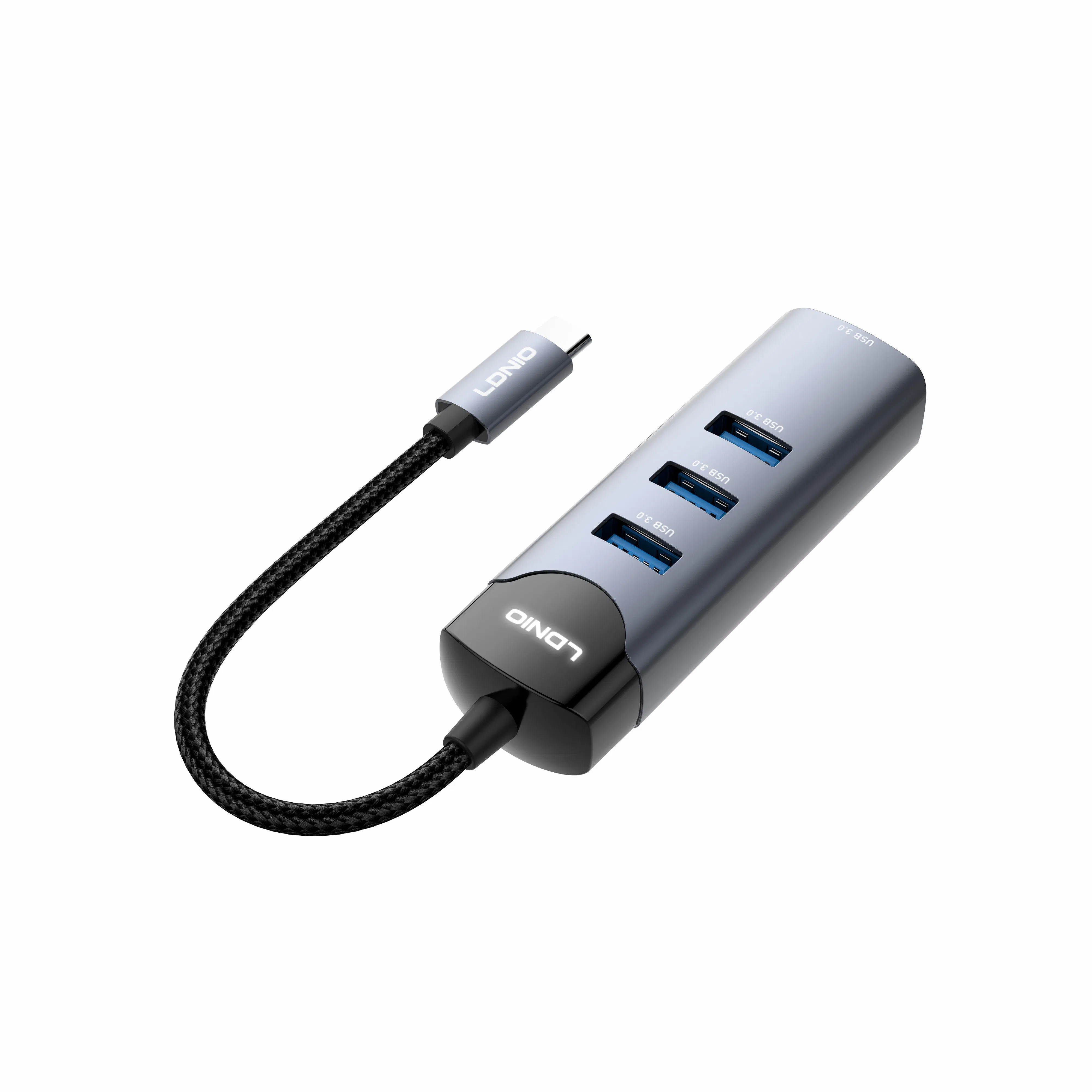Ldnio Ds-134c Type-C to USB3.0*4 5gbps Data Transmission Phone Charging Hub