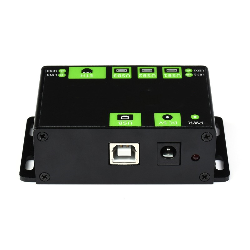 Industrial Grade Multifunctional USB Hub, Extending 3X USB Ports + 100m Ethernet Port