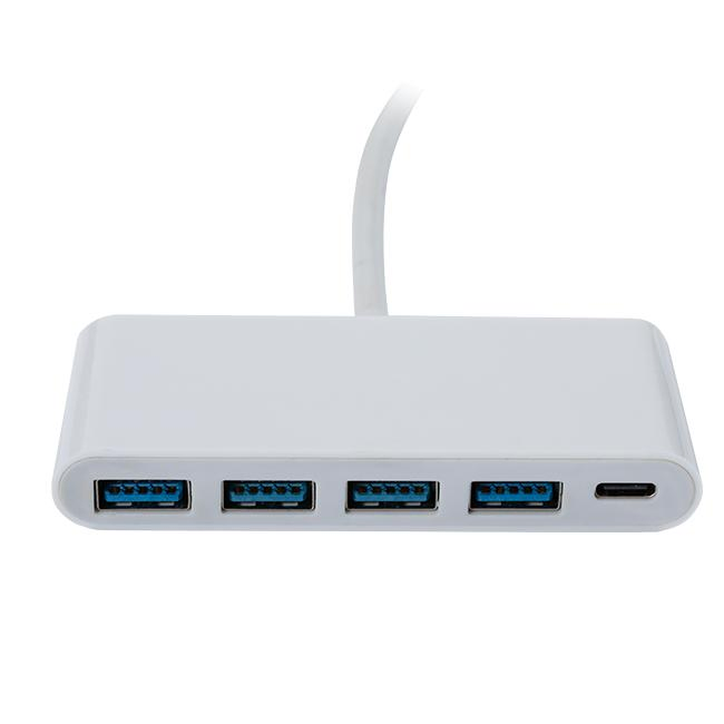 5-in-1 USB C Adapter 4 USB 3.0 Ports and 60W Pd