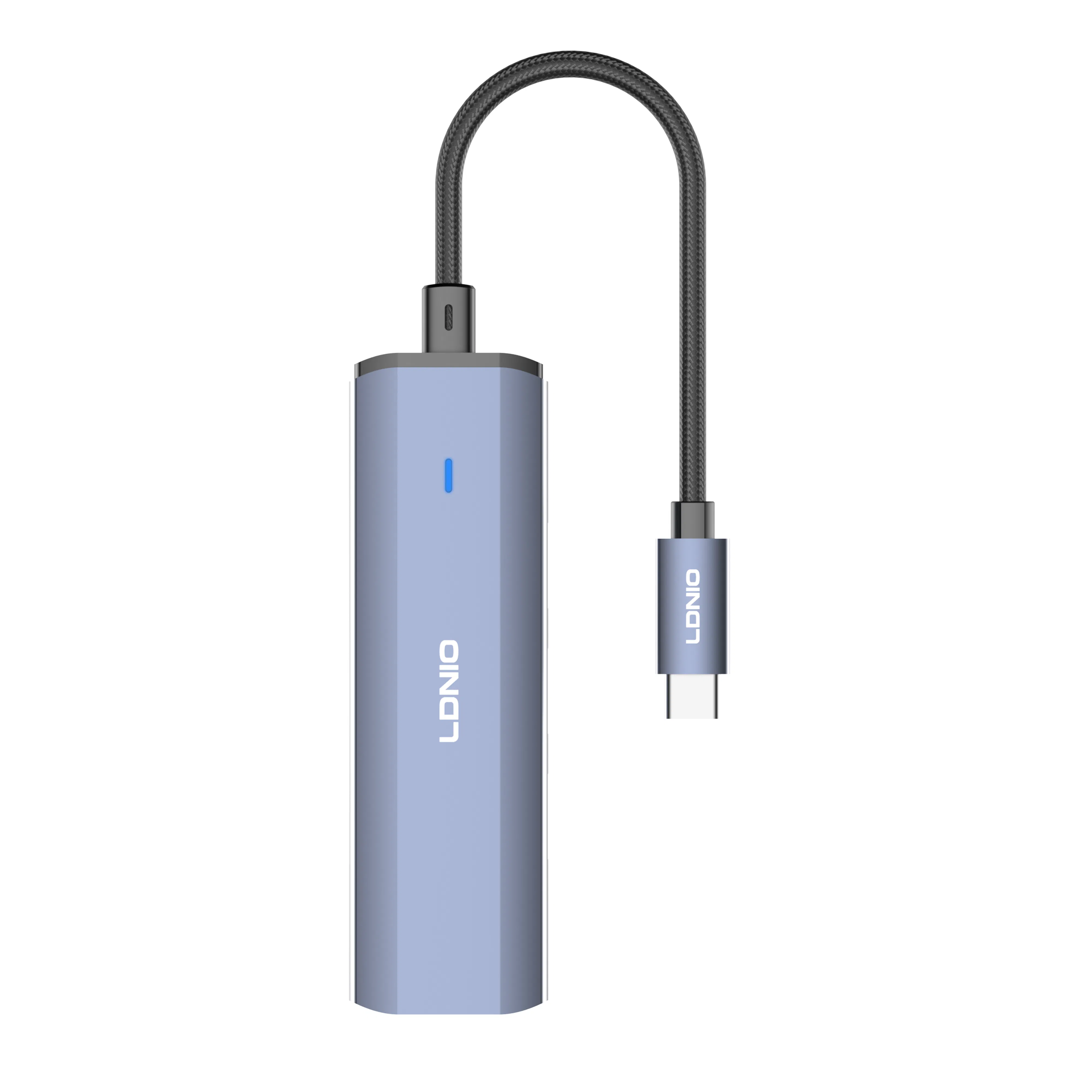 Ldnio Ds-124c Type-C to USB3.0*3+RJ45*1 High Compatibility Docking Station Hub