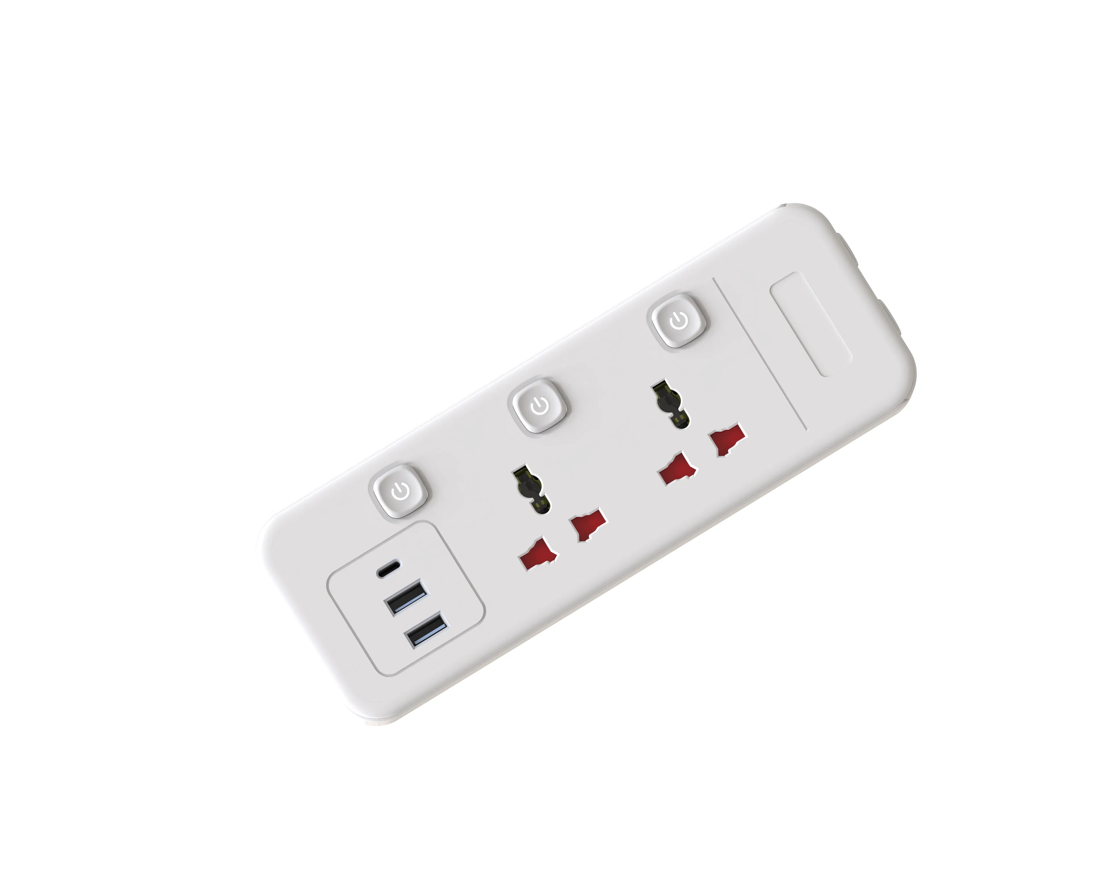 USB Type C Surge Protect 3 Pin UK Standard Power Strip