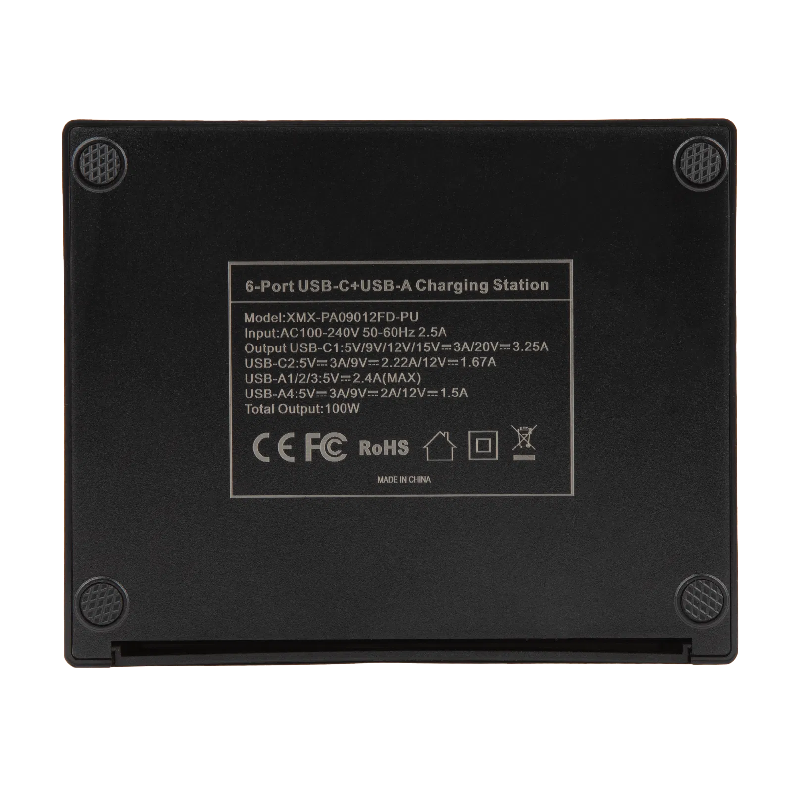 China Factory 6-Port Charging Power Supply Charger 100W Power Adapter Supply AC DC Power Converter Adaptor