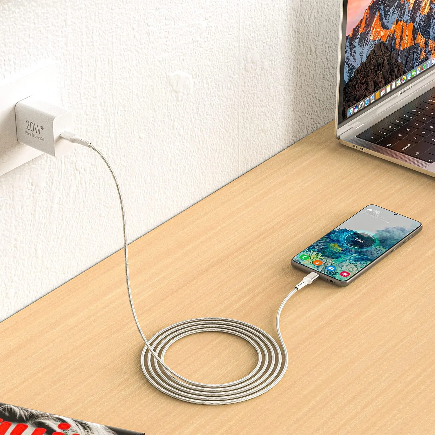 Fast 20W USB Pd Type C Charging Adapter Fast USB C Charger for Mobile Devices