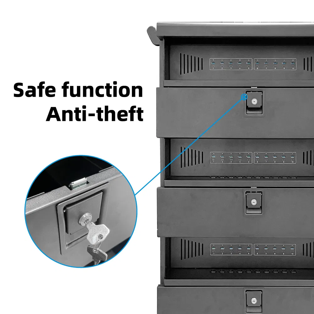 900W Anti-Theft 30-Device Vr Glasses Charging Cabinet