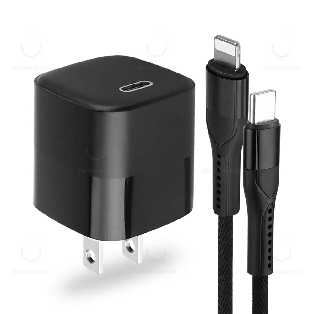 Juhuaxin OEM Customized Us Plug Cargadores Ju-Pr05 GaN 20W Original Mobile Phone Travel Wall Fast Charger Safe and Reliable USB Charger