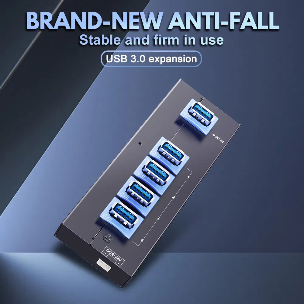 Industrial USB 3.0 Hub 4-Port 5gbps Superspeed Hub