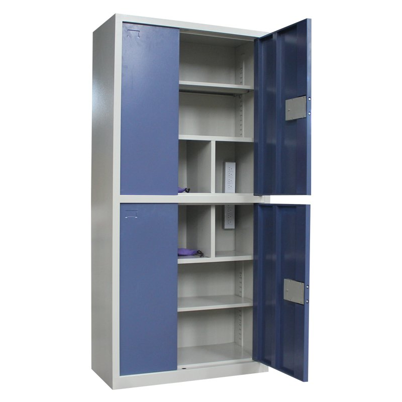 USB Single Open Iron Door Storage Carts Lock Mobile Laptop Cart Cell Phone Charging Cabinet