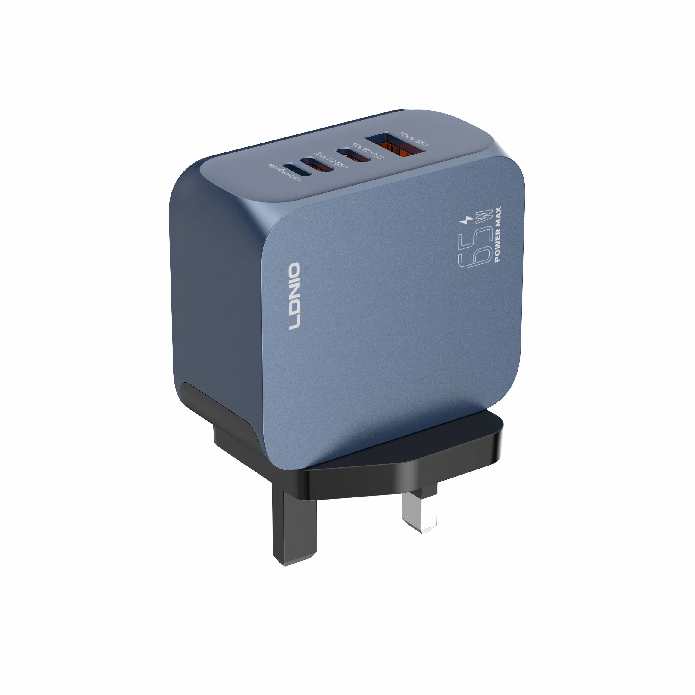 Ultra-Compact 65W GaN Wall Charger for Global Devices