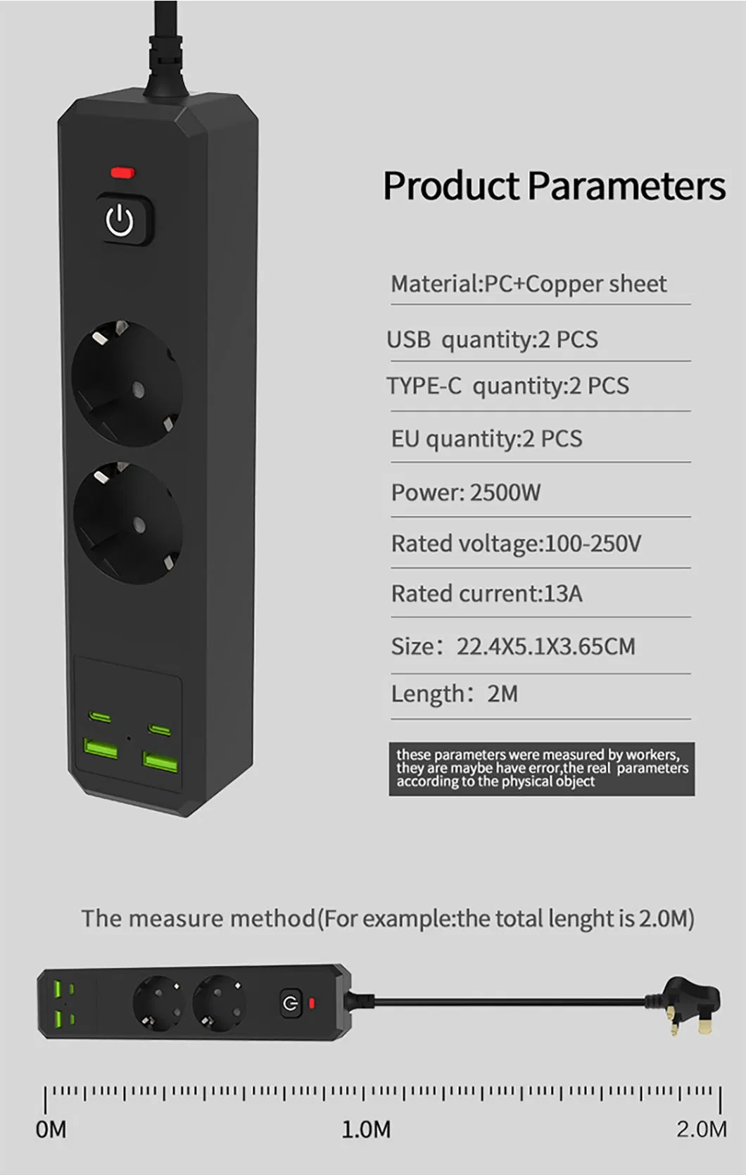 Smart EU Socket Power Strip